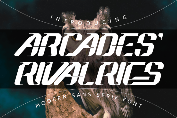 Arcades Rivalries Font for Futuristic Campaign Visuals
