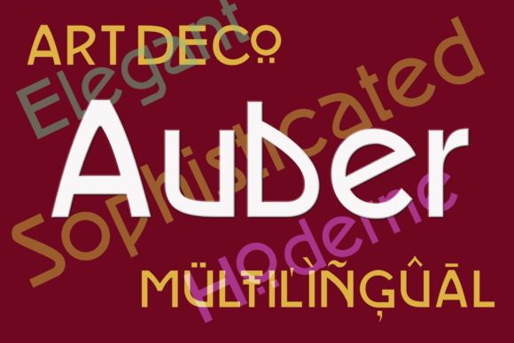 Auber Font Review: Art Deco Elegance for Modern Branding
