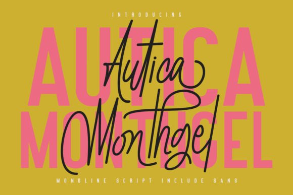 Autica Monthgel Font Review for Authentic Brand Campaigns