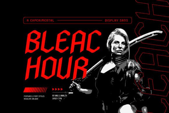 Bleachour Font: Avant-Garde Typography for Editorial Design