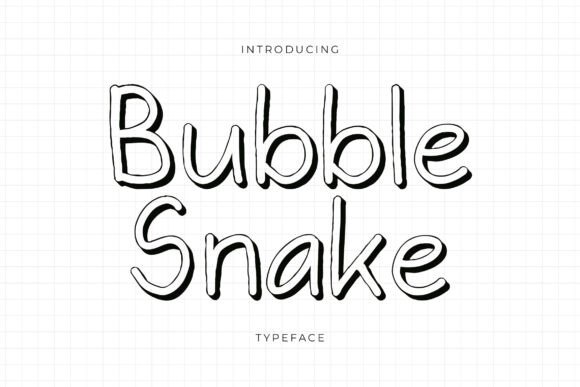 Bubble Snake: A Stylish Modern Typeface for Editorial Design