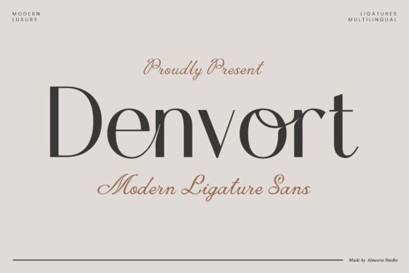Denvort Font Review for Elegant Maker Branding