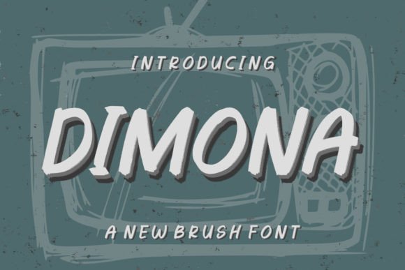 Dimona Brush Font for Handmade Labels and Packaging