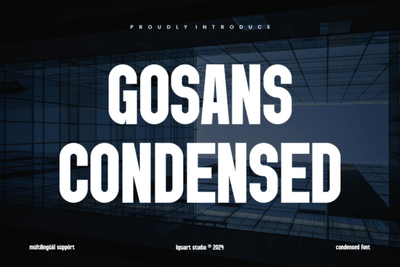 Enhance Your Brand with Gosans Condensed Font