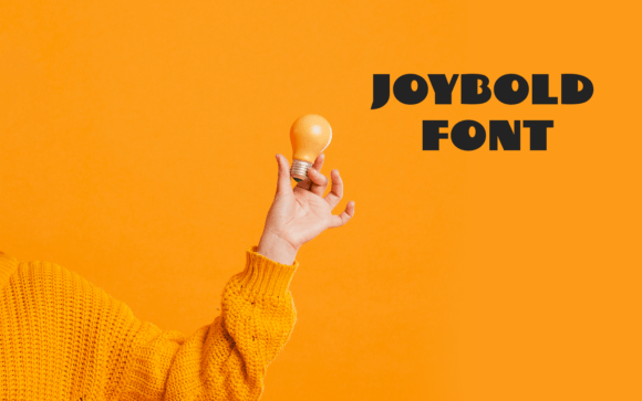 Enhance Your Brand with Joy Bold: A Modern, Friendly Typeface