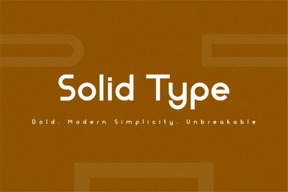 Enhance Your Brand with Solid Type Font