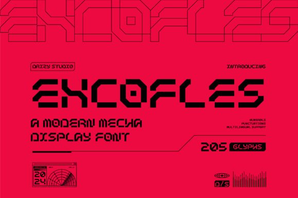Excofles Font: Bold Editorial Design for Digital Content