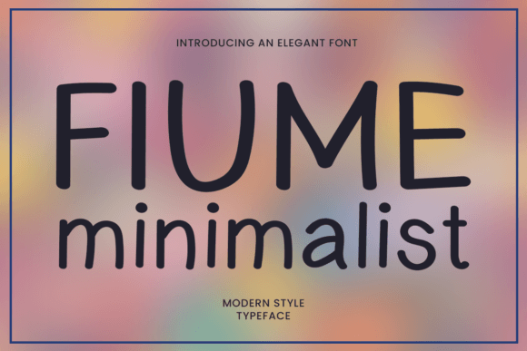 Fiume Minimalist Font for Modern Editorial Design
