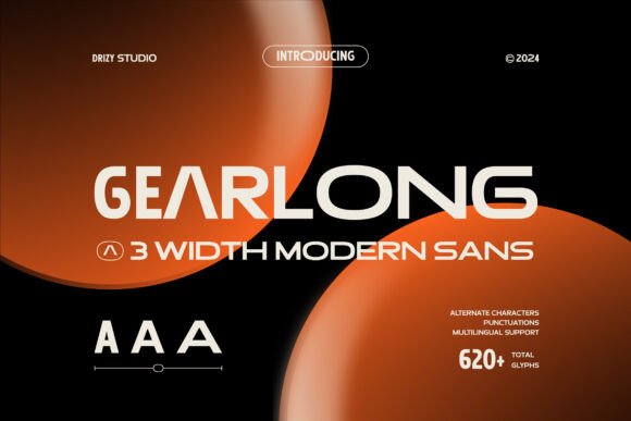 Gearlong Font: Modern Sans Serif for Crafters