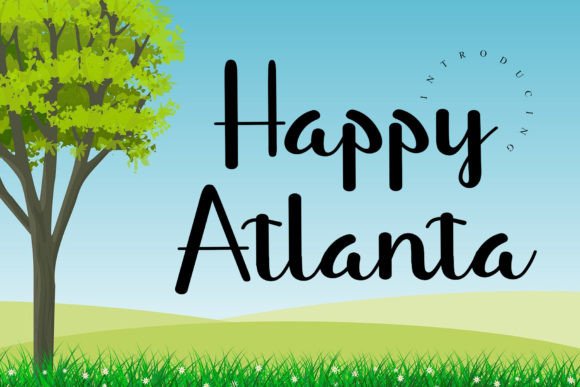 Happy Atlanta Font for Elegant Campaign Visuals