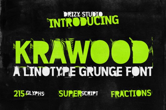 Krawood Font: Urban Branding for Small Business
