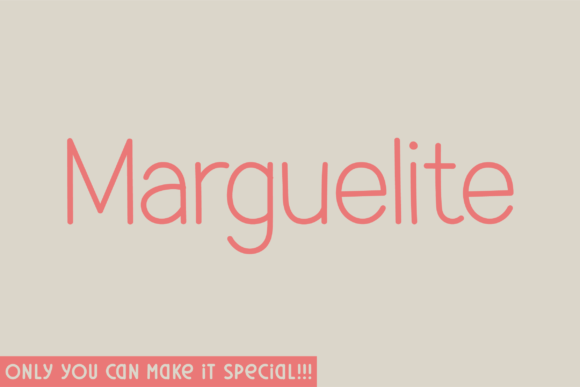 Marguelite Rounded Font for Handmade Labels and Packaging