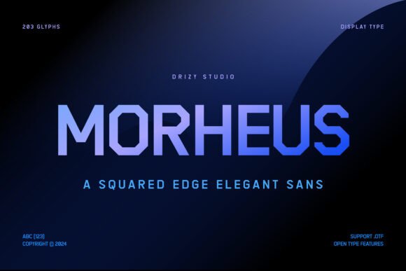 Morpheus Font: Squared Edge Sans Serif for Modern Web Design