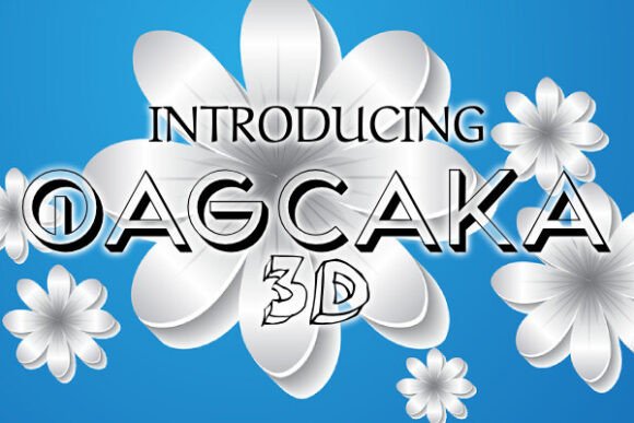 Qagcaka: A Versatile 3D Sans Serif Font for Creative Designs