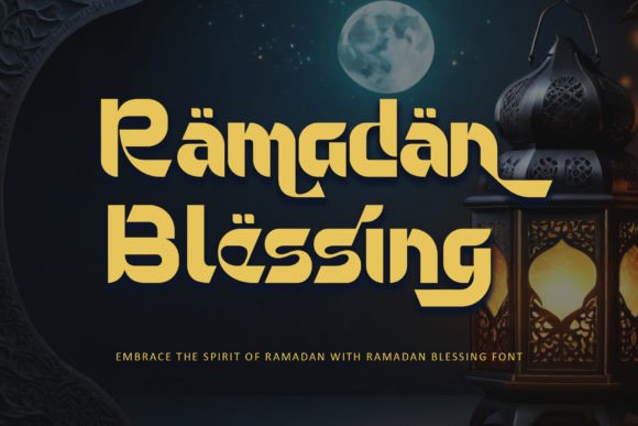Ramadan Blessing Font for Elegant Web Design