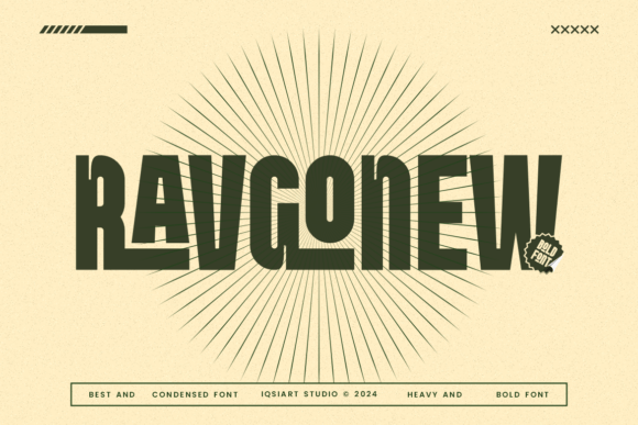 Ravgonew: The Bold and Clean Sans Serif Font for Modern Marketers