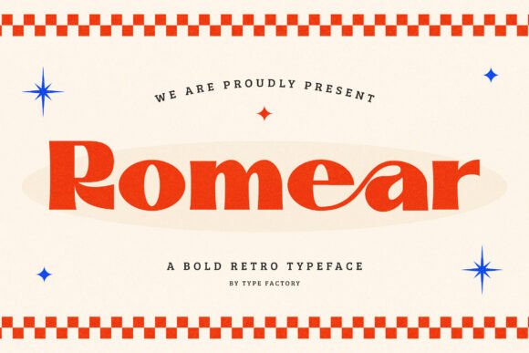 Romear Font: Bold Retro Type for Modern Branding