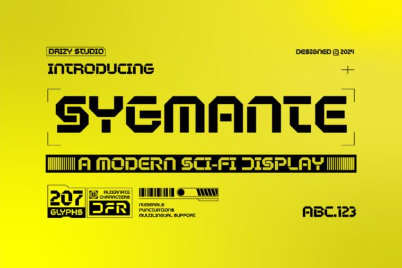 Sygmante Font: Bold Geometric Type for Modern Crafts