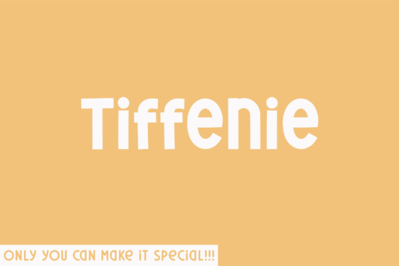 Tiffenie Font: Organic Handwritten Style for Makers